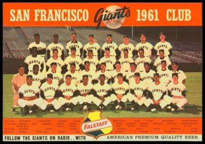 1961 Falstaff Beer San Francisco Giants Team Photo 1 San Francisco Giants
